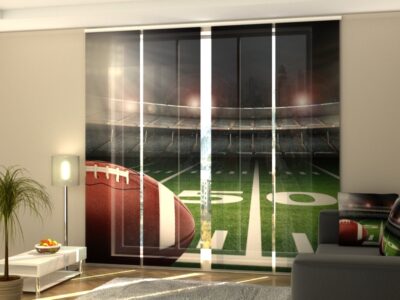 Schiebegardine 4 tlg. American Football
