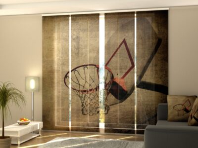 Schiebegardine 4 tlg. Basketball Basket