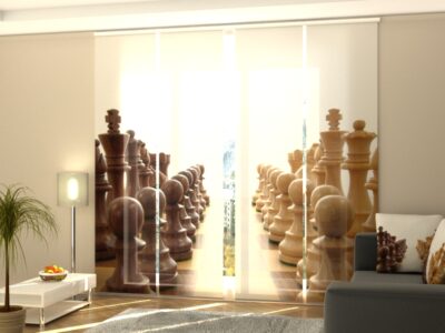 Schiebegardine 4 tlg. Chess Forces