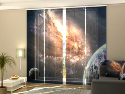 Schiebegardine 4 tlg. Earth in Space