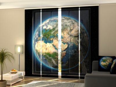 Schiebegardine 4 tlg. Planet Earth