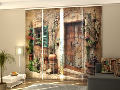 Schiebegardine 4 tlg. Antique door