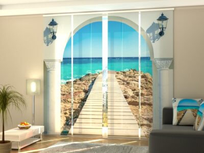 Schiebegardine 4 tlg. Arch to the Sea