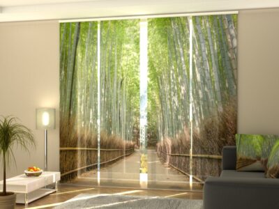 Schiebegardine 4 tlg. Bamboo Forest in Kyoto