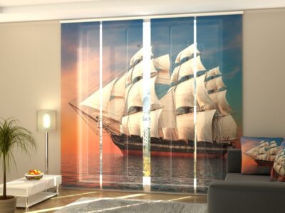 Schiebegardine 4 tlg. Big Sailing-ship
