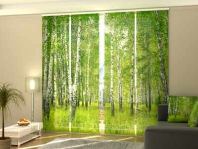 Schiebegardine 4 tlg. Birch Grove