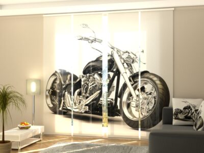 Schiebegardine 4 tlg. Black Motorbike