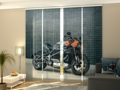 Schiebegardine 4 tlg. Black Motorcycle