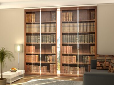 Schiebegardine 4 tlg. Bookcase