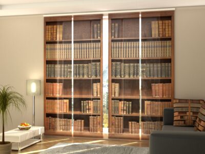 Schiebegardine 4 tlg. Bookcase 2