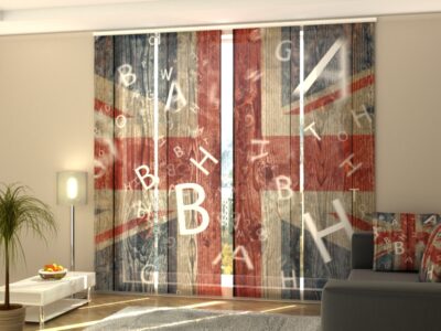 Schiebegardine 4 tlg. British flag