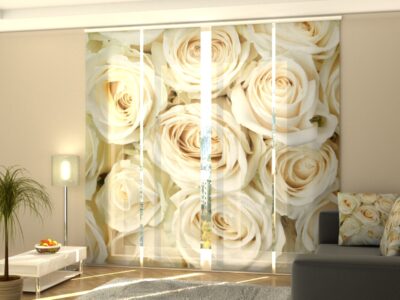Schiebegardine 4 tlg. Champagne Roses 2