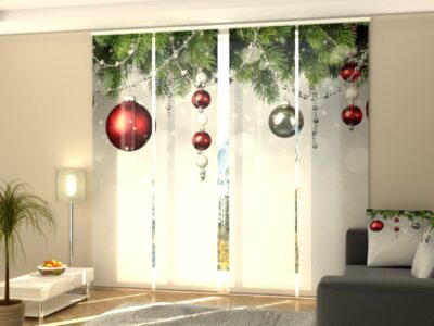 Schiebegardine 4 tlg. Christmas Decorations