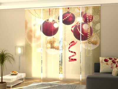 Schiebegardine 4 tlg. Christmas Glow