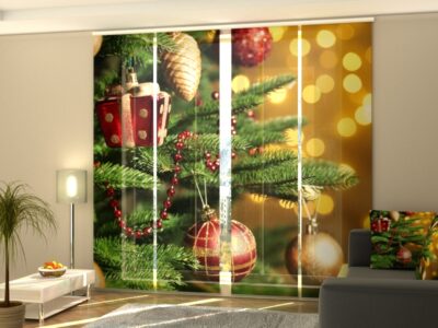 Schiebegardine 4 tlg. Christmas Toys