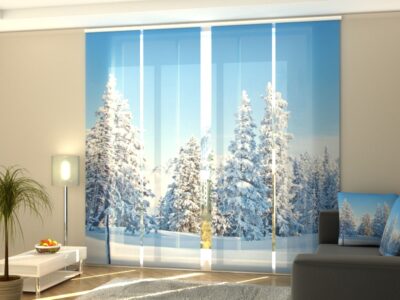 Schiebegardine 4 tlg. Christmas forest