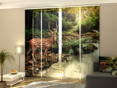 Schiebegardine 4 tlg. Deer