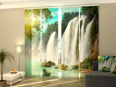Schiebegardine 4 tlg. Fascinating Detian Waterfall