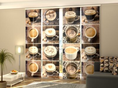 Schiebegardine 4 tlg. Flavored Coffee