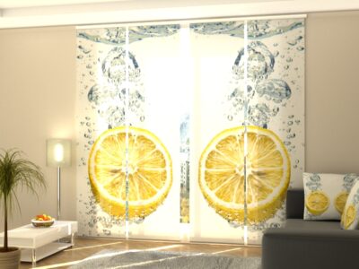 Schiebegardine 4 tlg. Fresh Lemons