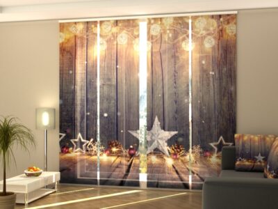 Schiebegardine 4 tlg. Glowing Christmas Decorations