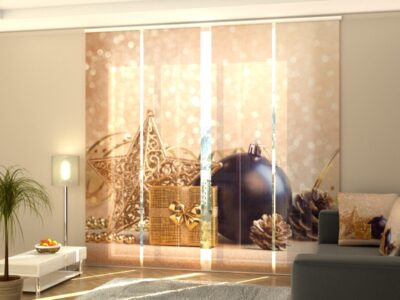 Schiebegardine 4 tlg. Golden Star