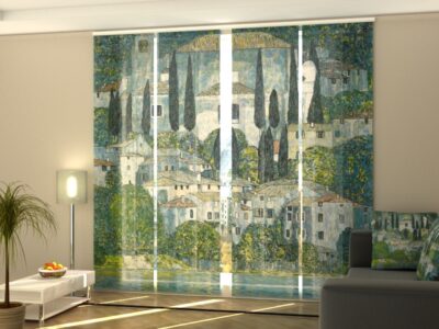 Schiebegardine 4 tlg. Gustav Klimt Church in Cassone
