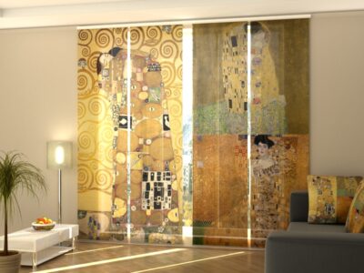 Schiebegardine 4 tlg. Gustav Klimt Collage