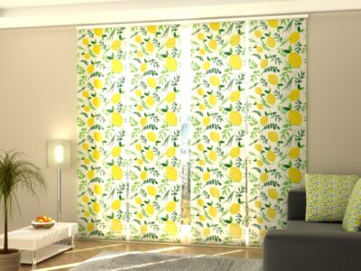 Schiebegardine 4 tlg. Lemonella