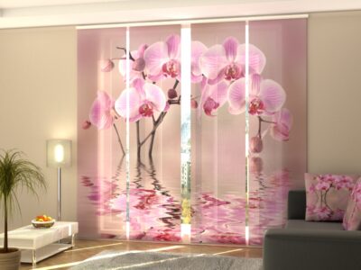 Schiebegardine 4 tlg. Lily Orchid
