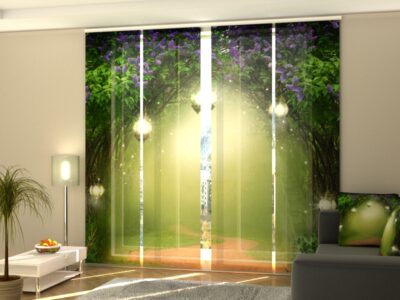 Schiebegardine 4 tlg. Magic Lilac Forest