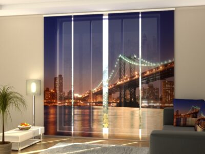 Schiebegardine 4 tlg. Manhattan Bridge 5
