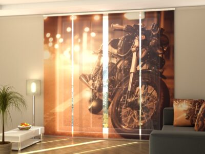 Schiebegardine 4 tlg. Motorcycle on the Night Road