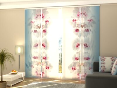 Schiebegardine 4 tlg. Music Orchids