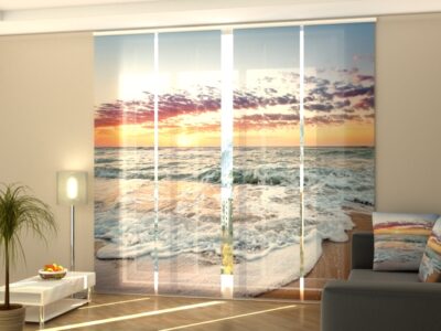 Schiebegardine 4 tlg. Ocean Sunrise