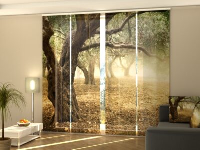 Schiebegardine 4 tlg. Old Olive Trees