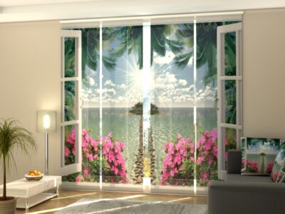 Schiebegardine 4 tlg. Open Window