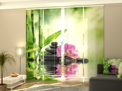 Schiebegardine 4 tlg. Orchids and Sun