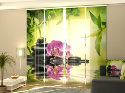 Schiebegardine 4 tlg. Orchids and Sun 2