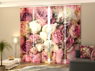 Schiebegardine 4 tlg. Pink Dream