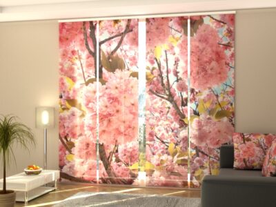 Schiebegardine 4 tlg. Pink Sakura
