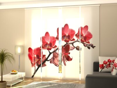 Schiebegardine 4 tlg. Queen of Orchids