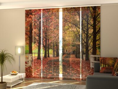 Schiebegardine 4 tlg. Red Fall (1)