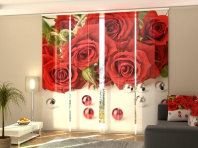 Schiebegardine 4 tlg. Rose and Beads
