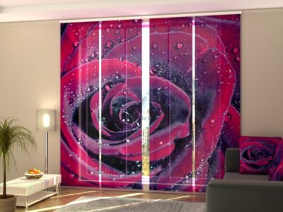 Schiebegardine 4 tlg. Rose of Love
