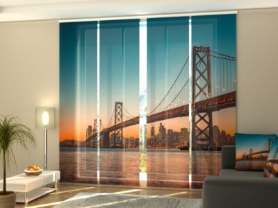 Schiebegardine 4 tlg. San Francisco Skyline at Sunset