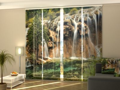 Schiebegardine 4 tlg. Scenic Waterfall in Jiuzhaigou