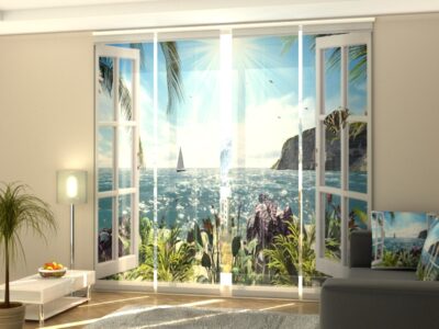 Schiebegardine 4 tlg. Sea Breeze
