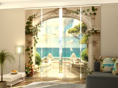 Schiebegardine 4 tlg. Sea mirage