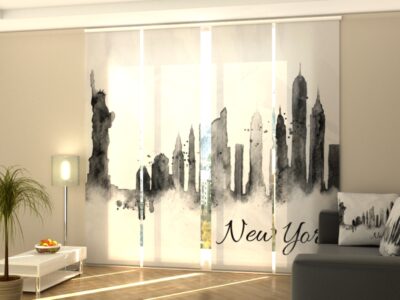 Schiebegardine 4 tlg. Silhouette of New York